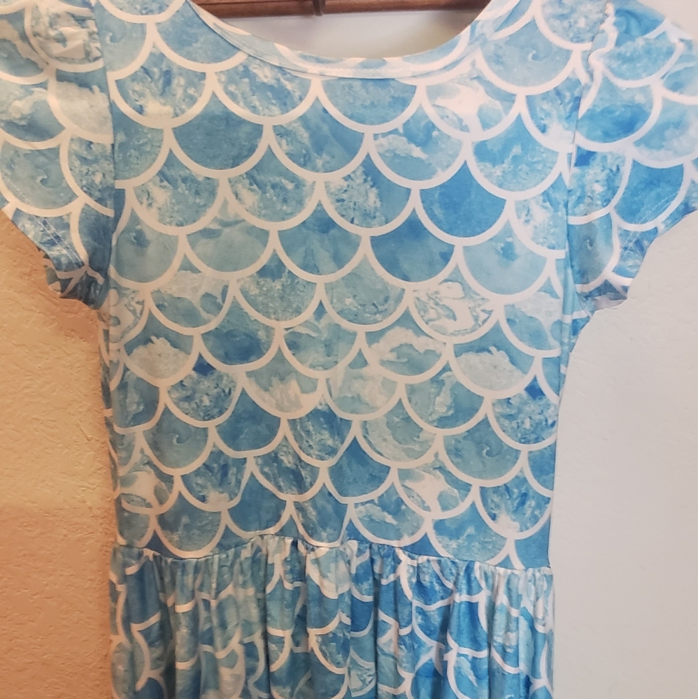 Girls 8/10 Mermaid Scales Dress